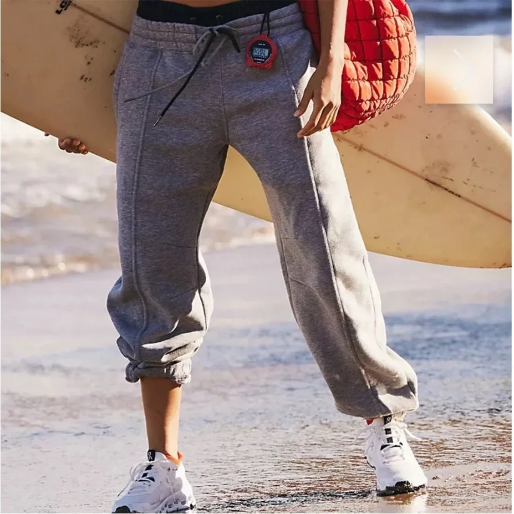 FP Movement by Free People sprint to the finish sweatpants grey size L - Picture 2 of 8